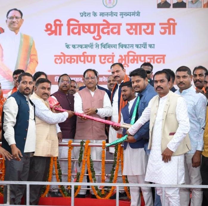 Development Gains Fresh Momentum in Podi: Chief Minister Shri Vishnu Deo Sai Inaugurates and Lays Foundation for Projects Worth Over Rs. 126 Crore